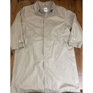 Vintage Haband Trench Rain Coat #201, Long Jacket Men's XL, Sri Lanka, Poly/Cott